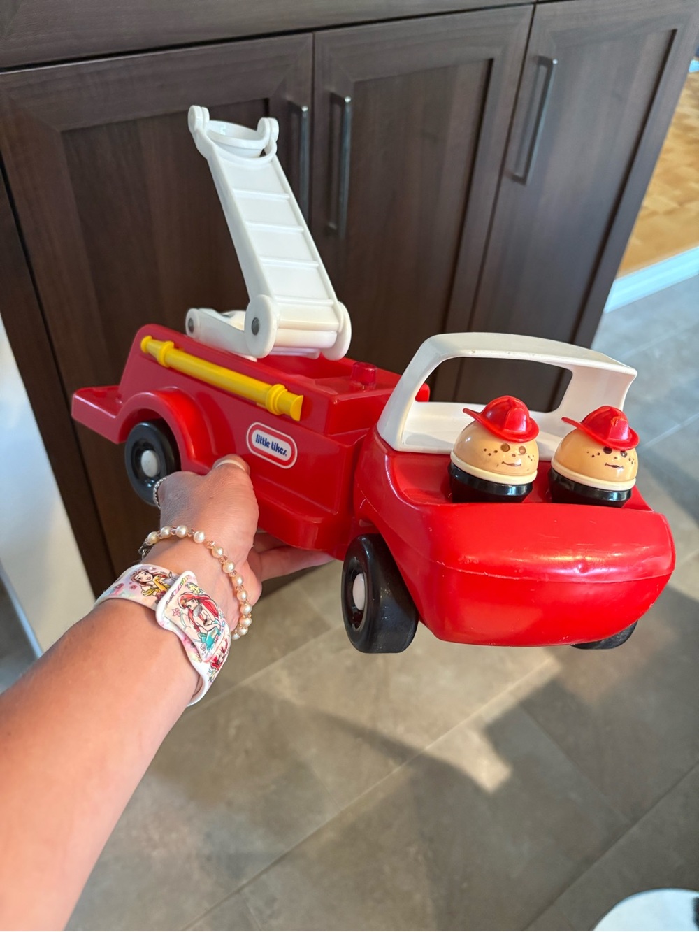 Vintage Little Tikes Fire Truck 1980s/90s Toddle Tots Engine with Ladder